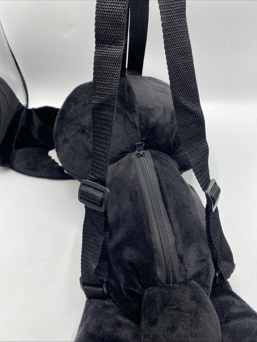 SOLD Bunny Stuffed Backpack Black White Glow in the Dark Kawaii Skull 20” - Picture 6 of 6